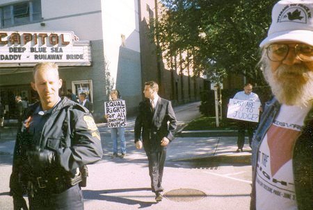 photograph from gay rights protest