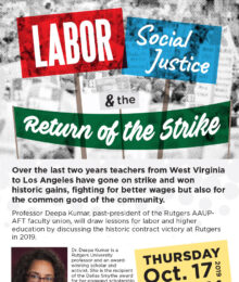 Labor, Social Justice, and the Return of the Strike poster
